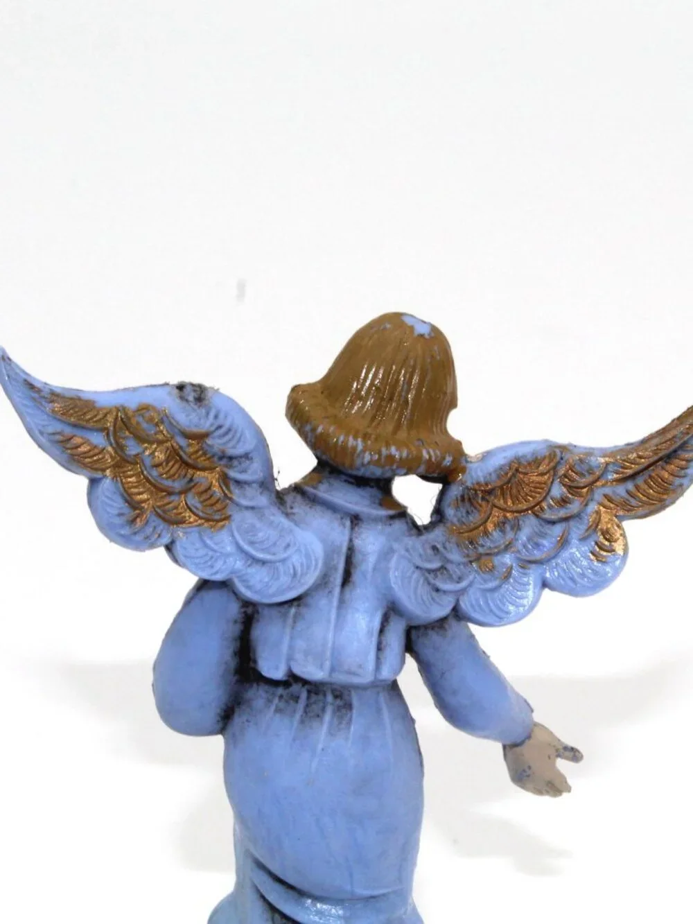 Vintage 2.8” Italy Depose Nativity Angel Blue Figure Christmas Holiday Decor